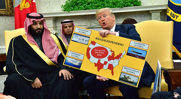 Saudi Crown Prince MBS and US President Donald Trump